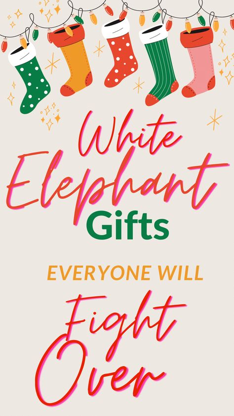 White Elephant Lottery Tickets, Gift Ideas For Gift Exchange Christmas, Diy Dirty Santa Gifts, Gifts Under 25 Secret Santa, Secret Santa List Ideas, Gift Ideas For Christmas Party, Work Christmas Party Gift Exchange Ideas, White Elephant Ideas Gift Exchange, Chinese Christmas Gift Ideas