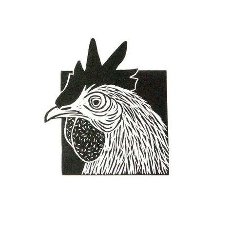 This rooster is not a morning person, so dont worry, he wont wake you at sunrise!    This print makes a nice gift for an animal lover or art enthusiast Lino Print Portrait, Linocut Art Simple, Linocut Animals, Linoprint Ideas, Lino Cut Prints, Linocut Illustration, Linoleum Print, Linocut Printmaking, Lino Art