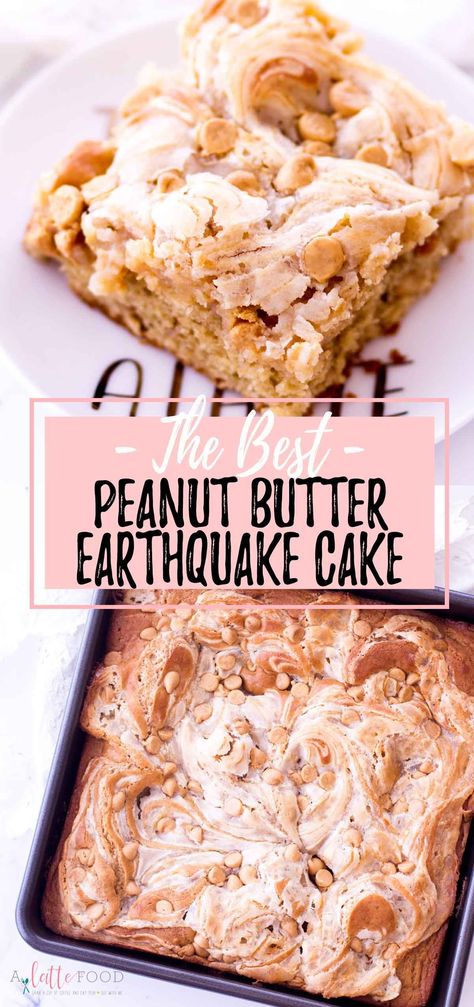 Peanut Butter Earthquake Cake, Peanutbutter Cake Recipe, Earthquake Cake Recipe, Easy Peanut Butter Cake, Peanut Butter Cake Recipe, Cream Cheese Peanut Butter, Earthquake Cake Recipes, Peanut Butter Dessert, Autumn Favorites