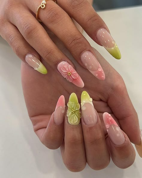 Genteel Nail Salon 🇨🇦 | Spring 🌸🌼🍃 📍We’re located in Bloor West Village near Jane and Runnymede station 🚉 . . #GENTEELnailsalon #slipintosomethinggenteel… | Instagram Spring 3d Nails, 3d Summer Nails Art Designs, Nail Art Crazy, 3d Gel Nail Designs, Crazy Cute Nails, 3d Art Nail Designs, Swag Nails Designs, 3d Gel Flower Nails, Every Nail Different Design