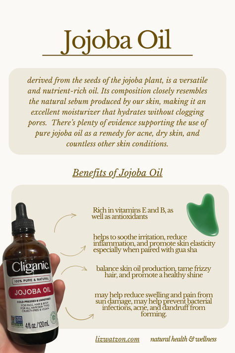 what is jojoba oil and what is it used for? jojoba oil is a must-have in any natural skincare routine. Benefits Of Jojoba Oil For Face, How To Use Jojoba Oil On Hair, Jojoba Oil Benefits For Skin, Jojoba Oil Uses, Benefits Of Jojoba Oil, Jojoba Oil Benefits, Holistic Products, Natural Skincare Routine, Castor Oil Benefits