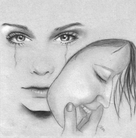 Art رسم كاريكاتير, Girl Drawing Sketches, Seni Dan Kraf, Meaningful Drawings, Art Sketches Pencil, Deep Art, Art Drawings Sketches Pencil, Pencil Art Drawings, Art Drawings Sketches Creative