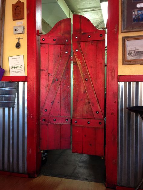 All sizes | Saloon Doors | Flickr - Photo Sharing! Saloon Doors, Cafe Door, Swinging Doors, Western Homes, Door Designs, Old Doors, Western Home Decor, Red Door, Room Doors