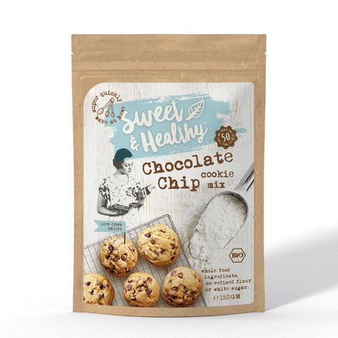 Bakery Packaging Design, Chip Packaging, Biscuits Packaging, Biscuit Packaging, Organic Cookies, Cookies Branding, Chocolate Chip Cookie Mix, Biscuit Mix, Cookie Company