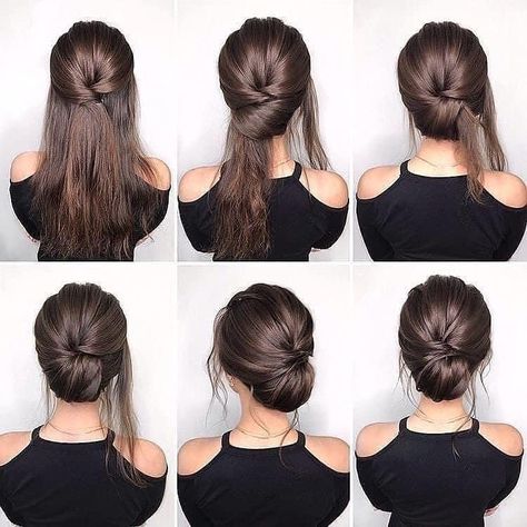 Sanggul Modern, Hairstyles Styles, Hairstyles Natural, Easy Hair Updos, Hair Hoco, Peinados Fáciles Para Cabello Corto, Summer Hairstyles For Medium Hair, Low Bun, Hair Up Styles