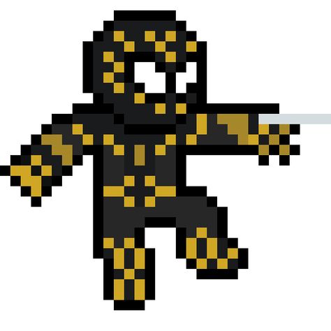 Spider Man Black Suit, Spiderman Pixel Art, Spider Man Black, Minecraft Pixel Art, Fuse Beads, Black Suit, Crafty Projects, Spider Verse, Funko Pop