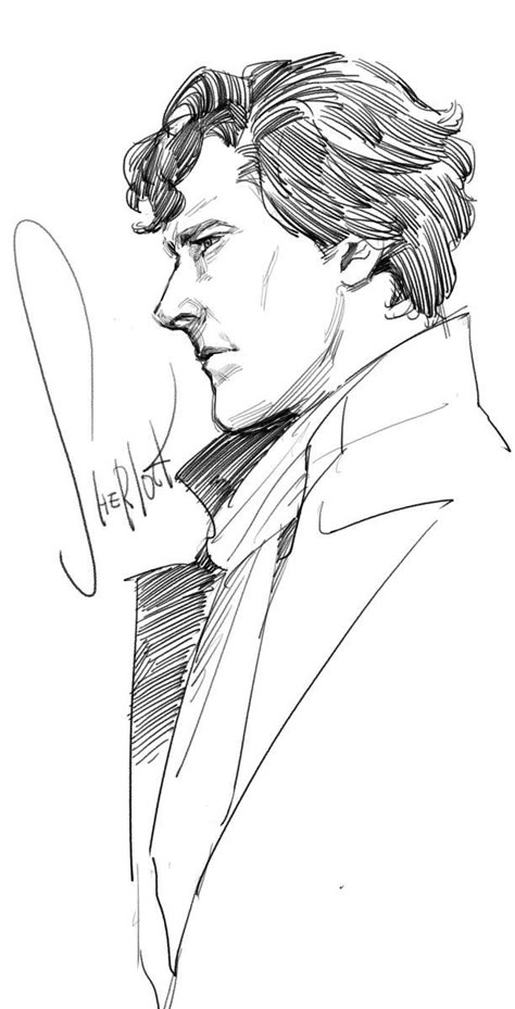 Sherlock Holmes Drawing, Rapid Sketches, Sherlock Drawing, Lock Art, Sherlock Poster, Sherlock Holmes Bbc, Sherlock John, Face Sketch, Home Tattoo