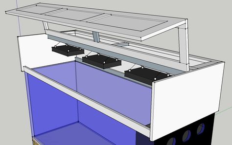 canopy Aquarium Canopy Diy, Diy Aquarium Stand, Aquarium Hood, Aquarium Stands, Custom Aquarium, Wall Aquarium, Fish Tank Stand, Wood Table Diy, Aquarium Stand