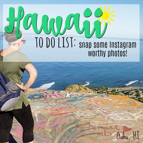 Looking for the best, easiest (even for kids) and beautiful hikes on Oahu?  Then add the PINK PILLBOX hike to your bucket list. Hawaii Hikes, Beautiful Hikes, Instagram Worthy, Oahu, Bucket List, To Do List, Hawaii, Hiking, Pink