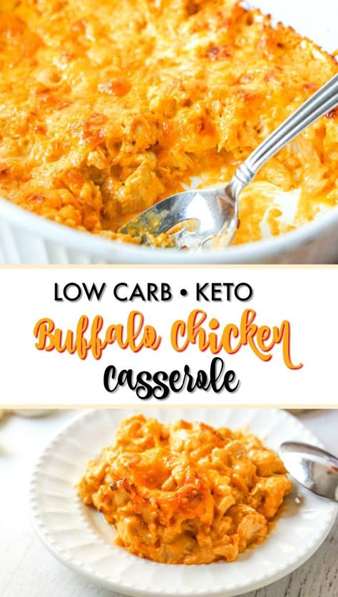 Keto Buffalo Chicken Casserole, Low Carb Casserole, Keto Buffalo Chicken, Buffalo Chicken Casserole, Keto Casserole, Low Carb Casseroles, Low Carb Chicken Recipes, Resep Diet, Low Carb Diets