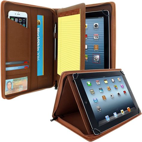 Ipad Air Pro, Portfolio Case, Best Ipad, Padfolio, Apple Pencil Holder, Tablet Phone, Writing Pad, Leather Notebook, Iphone Accessories