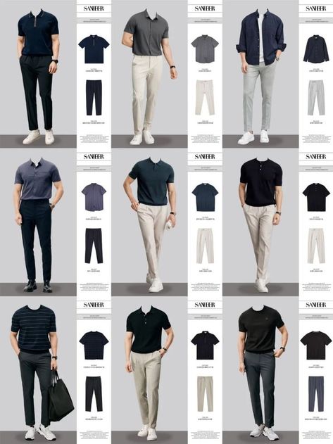 Man Basic Wardrobe, Men Suits For Dark Skin, Men Minimalist Style, Basic Outfits Minimalist Wardrobe Men, Cloth Combination Men, Simple Outfits For Men Casual, Minimalist Men’s Fashion, Mens Dressing Styles, Anyone But You Outfits