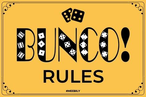 Bunco Rules: How to Play Bunco Game - Meebily How To Play Bunco, Bunco Rules, Girls Night Out Games, Bunco Prizes, Bunco Dice, Bunco Ideas, Bunco Themes, Bunco Game, Alzheimers Activities