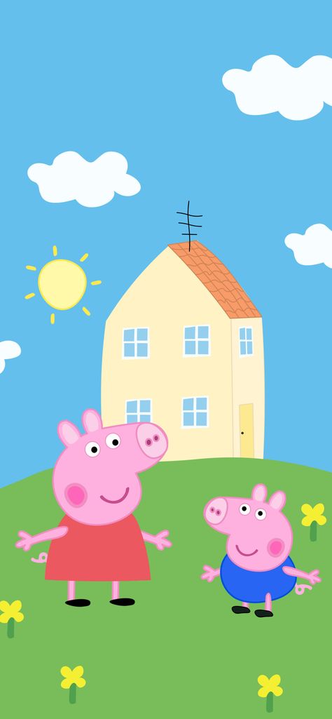 Peppa Pig Background Explore more Animal, Animated, Anthropomorphic, Astley Baker Davies, British wallpaper. https://www.whatspaper.com/peppa-pig-background-14/ Peppa Pig House Wallpaper, Pigs Wallpaper, Peppa Pig House, Peppa Pig Wallpaper, Pig Wallpaper, Pig House, House Wallpaper, Peppa Pig, Ultra Hd