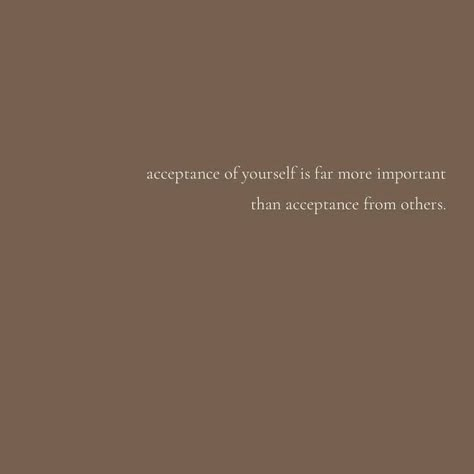 Accepting yourself is so much more powerful than chasing acceptance from others. When you embrace who you are, with all your flaws and quirks, you find a peace that no one else can give you. Validation from others will always come and go, but self-love stays. Focus on how you feel about yourself, not how others see you. ❤️ Accept Others For Who They Are, How To Focus On Yourself, Quote About Self Love, Accept Your Flaws, Validation Quotes, 5 Year Vision Board, Self Validation, Validation From Others, Clean Clear Skin