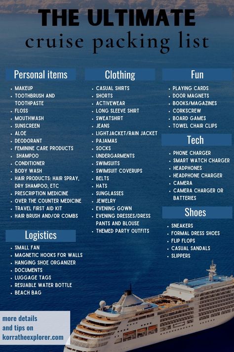 Packing List For Women, Cruise Checklist, Carnival Cruise Tips, Cruise Packing List, Cruise Packing Tips, Carribean Cruise, Cruise Ideas, Cruise Packing, Honeymoon Cruise