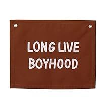 Long Live Boyhood, Banner Sample, Kids Banner, Modern Kids Room, Canvas Banner, Wall Flag, Nursery Modern, Wall Banner, Flag Wall