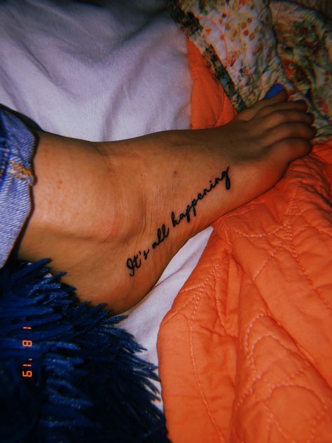 in the words of penny lane from almost famous, “it’s all happening” // fave line from my fave movie Its All Happening Almost Famous Tattoo, It’s All Happening Tattoo, Penny Lane Tattoo, Almost Famous Tattoo, Round Tattoos, Round Tattoo, Bohemian Tattoo, Minimal Bohemian, Tattoo Time