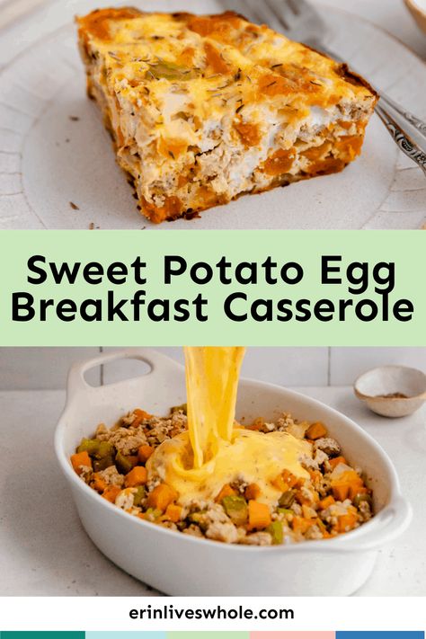 Sweet Potato Breakfast Casserole, Potato Breakfast Casserole, Potato And Egg Breakfast, Sandwich Vegetarian, Vegetarian Brunch, Breakfast Potato Casserole, Healthy Breakfast Casserole, Healthy Sweet Potato, Potato Breakfast