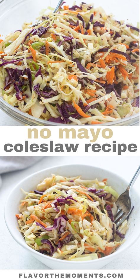 Cole Slaw With Vinaigrette, Cole Slaw Vinaigrette, Mayo Free Coleslaw Recipe, Coleslaw Recipe Vinegar And Mayo, Non Mayo Coleslaw Dressing, Vegan Coleslaw Recipe No Mayo, Cole Slaw No Mayonnaise, Best Cole Slaw Recipe Vinegar, Southern Coleslaw Recipe North Carolina