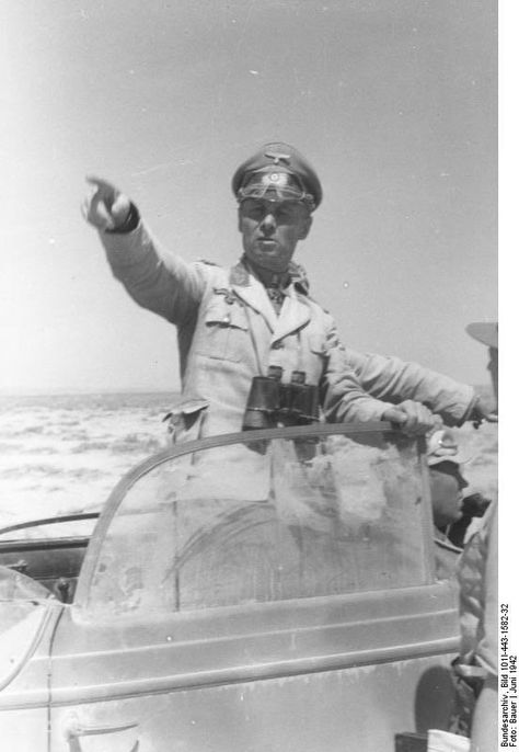 Rommel in North Africa British Sas, Afrika Corps, Perang Dunia Ii, North African Campaign, Erwin Rommel, Desert Fox, Field Marshal, Germany Ww2, Ww2 History