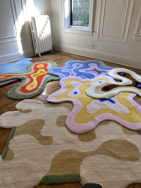 Funky Rugs, Crust Punk, Room Makeover Inspiration, Cute Room Decor, Carpet Design, Room Inspiration Bedroom, Dream House Decor, Cool Stuff, Hand Tufted Rugs