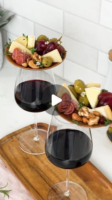 Wine Glass Charcuterie, Wine Toppers, Grana Padano Cheese, Charcuterie Ideas, Charcuterie Plate, Birthday Brunch, Green Olives, Mixed Nuts, Fresh Thyme