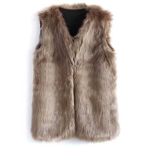 Chicwish Mid-Length Brown Faux Fur Vest (€38) ❤ liked on Polyvore featuring outerwear, vests, jackets, tops, fur, brown, faux fur vests, fake fur vests, vest waistcoat and faux fur waistcoat Brown Waistcoat, Fake Fur Vest, Fur Waistcoat, Open Front Vest, Brown Vest, Vest Waistcoat, Fake Fur, Faux Fur Vest, Faux Fur Vests