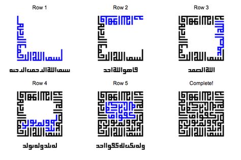 Building of the Kufic block Square Kufic, Kufic Script, Kufi Hat, Calligraphy Lessons, Calligraphy I, Islamic Patterns, Islamic Calligraphy Painting, Islamic Caligraphy, Islamic Art Pattern