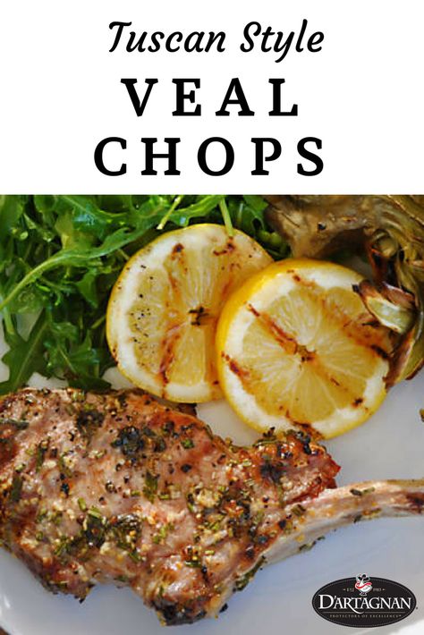 Grilled Veal Chops Recipes, Grilled Veal Chops, Bone In Veal Chops, Veal Chops Recipes Ovens, Veal Chops Recipes, Veal Loin Chops, Italian Mains, Veal Cutlet Recipes, Veal Chop Recipes