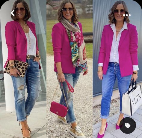 Hot Spring Outfits, Blazer Rosa, Outfits Hot, Pink Suit, Elegante Casual, Mode Casual, Fashion Capsule, Royale High, Hot Spring