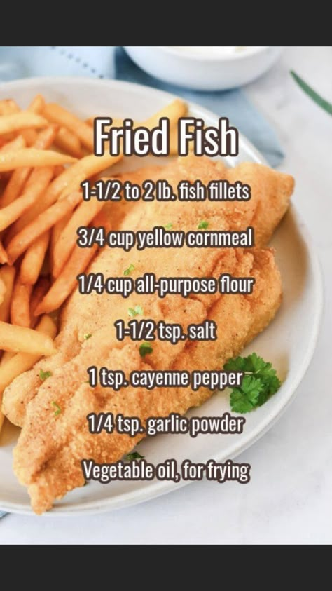 Fried Fish Fillet Recipe, Fish Seasoning Recipe, Fried Catfish Recipes, Fish Batter Recipe, Seafood Dish Recipes, Catfish Recipes, Fish Dinner Recipes, Southern Recipes Soul Food, Best Seafood Recipes