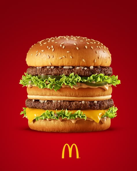 Behance :: For You Mc Donald Burger, Burger Poster, Mcdonalds Food, Mcdonalds Recipes, Food Doctor, Mcdonald Menu, Funny Eggs, Burger Menu, Healthy Burger