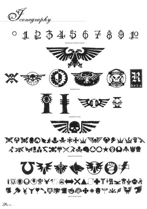 Warhammer 40K Database Warhammer Symbols 40k, Warhammer Miniatures 40k, Warhammer 40k Symbols, Warhammer Symbols, Warhammer 40k Tattoo, 40k Tattoo, Warhammer 40k Imperial Guard, Grim Dark, Tattoo Symbols