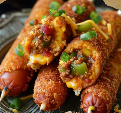 Get ready to elevate your corn dog game with Chili Cheese Stuffed Corn Dogs! These mouthwatering treats take the classic corn dog to a whole new level by stuffing them with hearty chili and gooey cheese for an explosion of flavor in every bite. Imagine sinking your teeth into a crispy, golden-brown corn dog shell,...