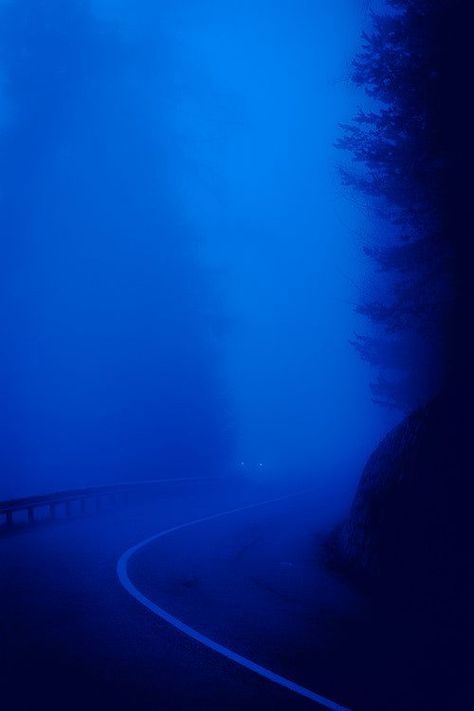 Blue Hour Photography, Blue Aesthetic Dark, Dark Blue Wallpaper, Everything Is Blue, Light Blue Aesthetic, Blue Hour, The Fog, Cinematic Photography, Feeling Blue