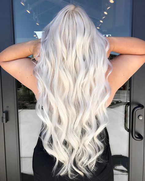 Love my hair💖 Icy White Hair, Long Platinum Hair, Long Ice Blonde Hair, White Platinum Blonde Hair, Long Icy Blonde Hair, Bright White Hair Platinum Blonde, Long Platinum Blonde Hair, Barbie Blonde Hair, Icy Platinum Blonde Hair