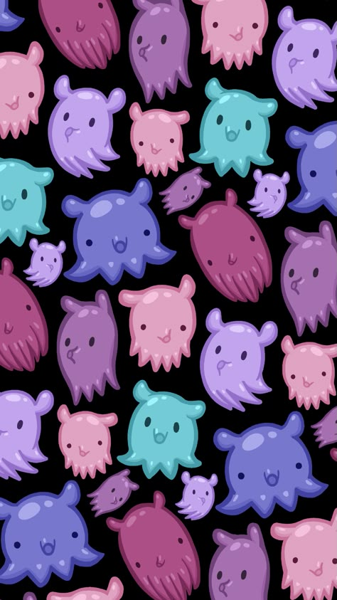 Octopus Wallpaper, Dumbo Octopus, Octopus Pattern, Iphone Wallpaper Cat, Iphone Wallpaper Fall, Download Cute Wallpapers, Wall Papers, Kawaii Wallpaper, Phone Background