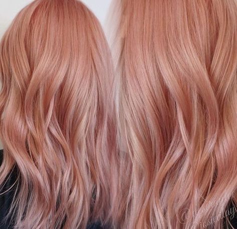 Rose gold peach pink hair Peach Pink Hair, Peachy Pink Hair, Peach Hair Colors, Cheveux Oranges, Hair Color Asian, Gold Hair Colors, Hair Color Rose Gold, Peach Hair, Strawberry Blonde Hair