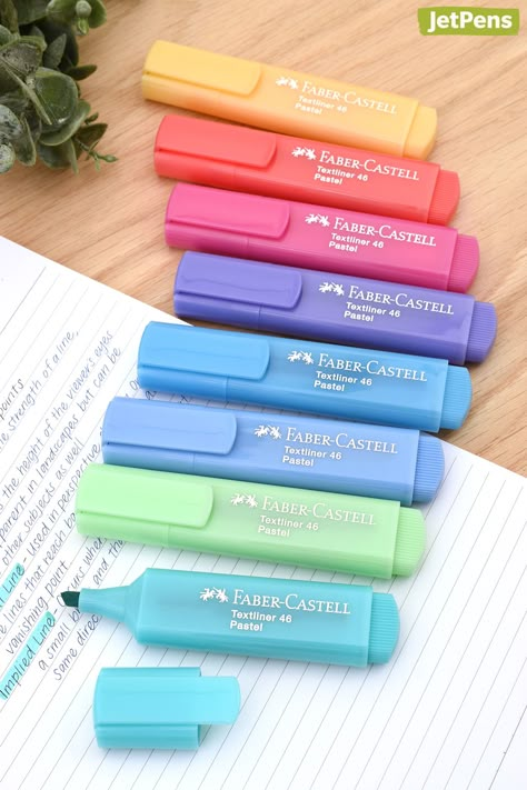 Cute Highlighters, Pretty School Supplies, Stationery Obsession, Cute Stationary School Supplies, Cute School Stationary, Kawaii School Supplies, School Tool, Study Stationery, Cool School Supplies