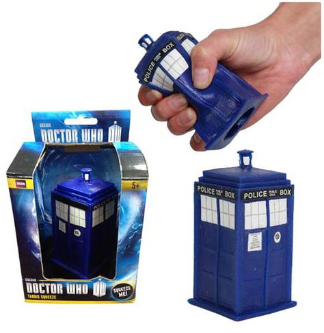 Doctor Who TARDIS Version 2 Stress Toy (USA) All Doctor Who, Doctor Who Merchandise, The Tardis, Doctor Who Tardis, Police Box, Through Time And Space, Wibbly Wobbly Timey Wimey Stuff, Timey Wimey Stuff, Superwholock