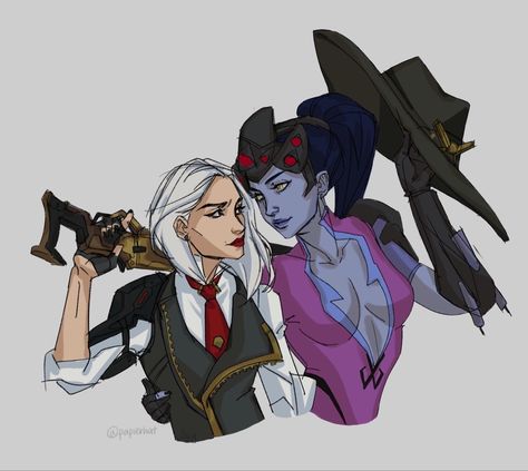 Ashe Fanart, Overwatch Widowmaker, Overwatch Fan Art, Overwatch 2, Cute Anime Profile Pictures, Anime Profile, Reference Photos, Girls In Love, Art Reference Photos