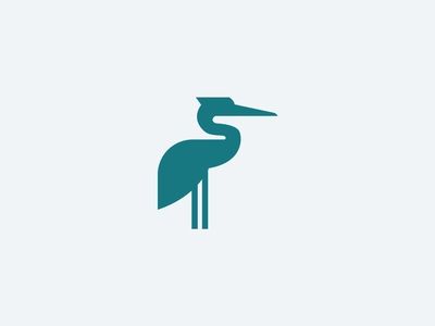 Heron Logo, Logomark Design, Knife Scales, Scales, Creative Professional, Global Community, ? Logo, Animals