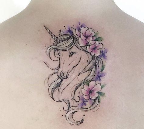 Unicorn Tattoo For Women, Tattoo Ideas For Baby Girl, Bird Ankle Tattoo, Horse Tattoo Ideas, Unicorn Tattoo Designs, Carnation Tattoo, Horse Tattoo Design, Unicorn Tattoo, Mama Tattoo