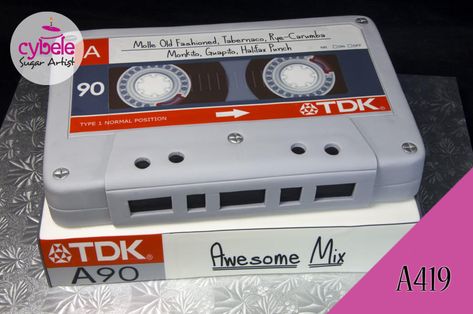 Cassette Cake, Best Deserts Ever, Carved Cakes, Birth Cakes, Guys Birthday, Flower Cake Design, 40th Cake, Birthday Sheet Cakes, Man Cake