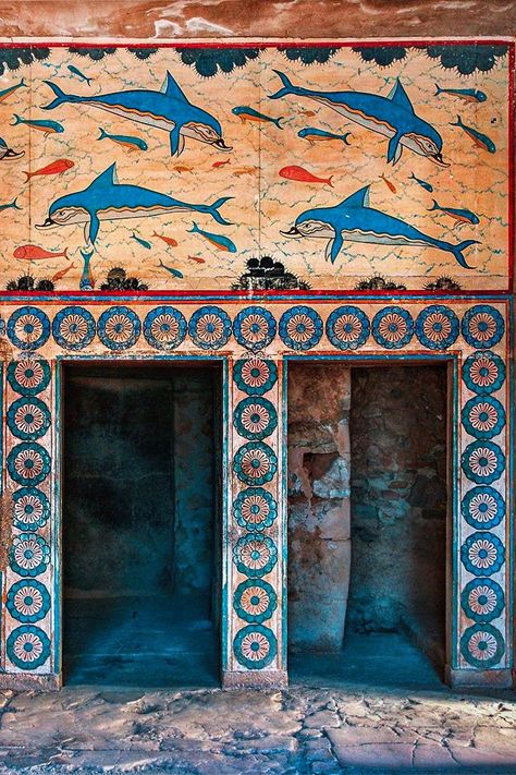 Home / Twitter Palace Of Knossos, Knossos Palace, Egyptian Wall Art, Crete Chania, Minoan Art, Crete Holiday, Greece Crete, Byzantine Empire, Greece Islands