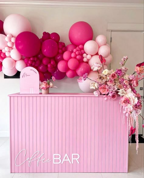 May 20, 2022 - This Pin was discovered by Reino de Ramandu. Discover (and save!) your own Pins on Pinterest Diy Pink Backdrop Ideas, Barbie Party Decorations Adult, Pink Party Decorations For Adults, Barbie Hens Party, Pink Brunch Decor, Barbie Bridal Shower Ideas, Bridal Shower Barbie, Barbie Adult Birthday Party, Pink Party Ideas For Adults