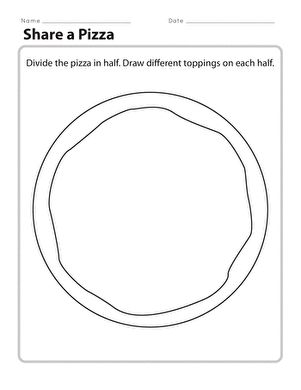 Students build a conceptual understanding of fractions and equal sized parts—as well as an appetite!—by designing a personal pizza! Use in conjunction with the Pizza Topping Cards worksheet.#educationdotcom Pizza Worksheet, Fraction Activity, Pizza Fractions, Pizza Project, Beginning Math, Inspiration For Teachers, Pizza Shapes, Pizza Topping, Personal Pizza