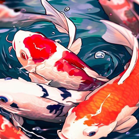 Koi Fish Koi Fish Designs, Fish Icon, Fish Design, Zen Garden, Koi Fish, Art Reference Photos, Koi, Profile Picture, Art Reference