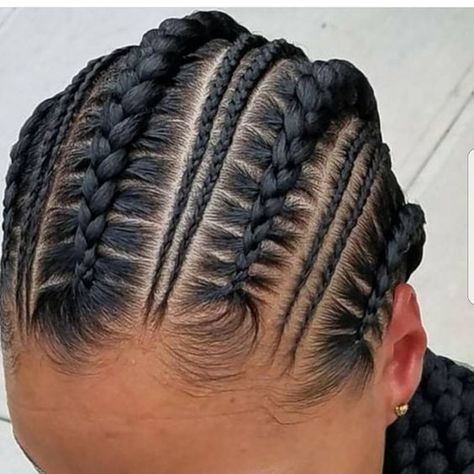 Still crushing on this pic . . . #NaturalHair #VoiceOfHair #Cornrows #BkStylist #NYCbraids #FeedInBraids #Braider #NYCstylist #Magicfingers #BrooklynStylist #FeedInCornrows #ProtectiveStyles #BraidsGang #HairStyles #HairFashion #HairArt #Braids #BraidDesigns #Braider #QueensBraider #QueensBraids #CornBraids #StitchBraids #CWC #CWCGirls #TeamNatural #NYCBraider #BrooklynBraider #BrooklynBraids via ✨ @padgram ✨(http://dl.padgram.com) Creative Cornrow Hairstyles, Cornrow Hairstyle, Braiding Hair Colors, Cornrows Natural Hair, Festival Braids, Cornrows Braids For Black Women, Feed In Braids, Short Box Braids Hairstyles, Long Hairstyle